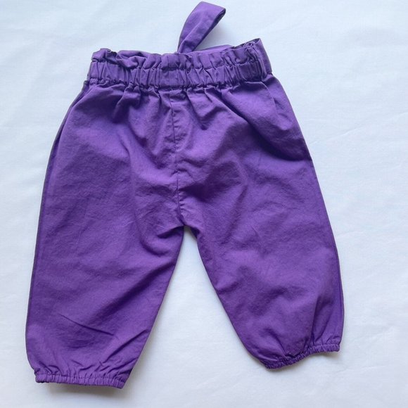 Purple Jogger Harem Pants Baby Size 6-12 Months - Picture 8 of 9